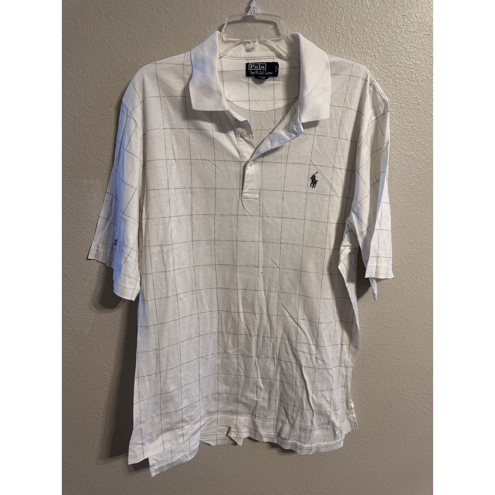 Polo Ralph Lauren Polo Shirt‎ Plaid Checkered Short Sleeve Top L
